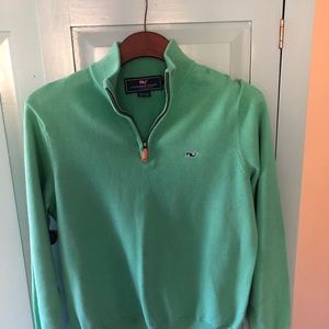 Vineyard Vines 3/4 zip sweater size xs fits like a small 100% cotton